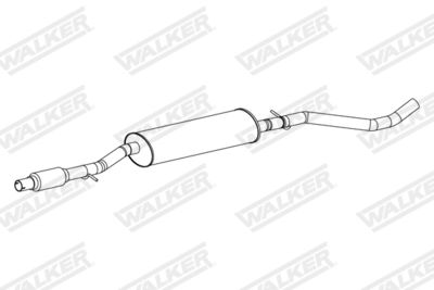  24324 WALKER Глушитель выхлопных газов конечный