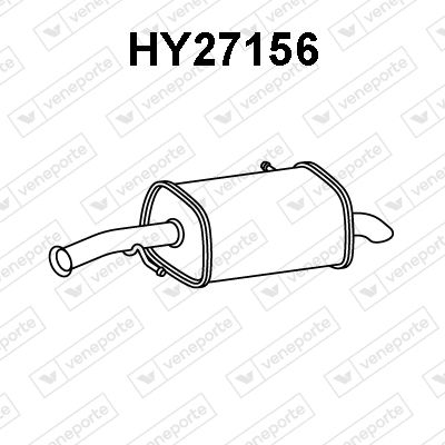  HY27156 VENEPORTE Глушитель выхлопных газов конечный