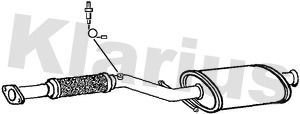  230917 KLARIUS Средний глушитель выхлопных газов