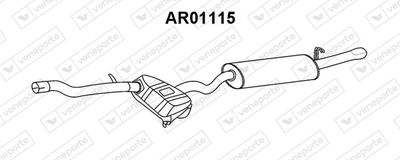  AR01115 VENEPORTE Глушитель выхлопных газов конечный