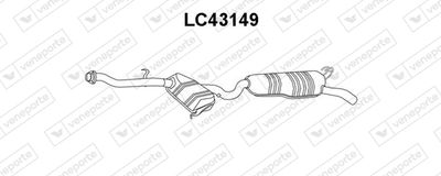  LC43149 VENEPORTE Глушитель выхлопных газов конечный