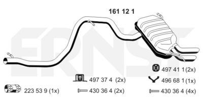  161121 ERNST Глушитель выхлопных газов конечный