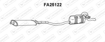  FA25122 VENEPORTE Глушитель выхлопных газов конечный