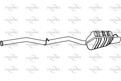  P36045 FENNO Глушитель выхлопных газов конечный