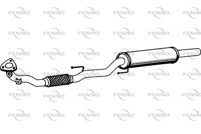  P5559 FENNO Предглушитель выхлопных газов