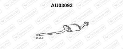  AU03093 VENEPORTE Предглушитель выхлопных газов