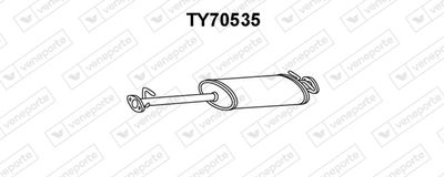  TY70535 VENEPORTE Предглушитель выхлопных газов