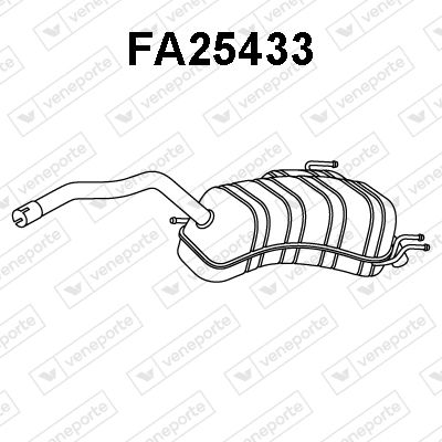  FA25433 VENEPORTE Глушитель выхлопных газов конечный