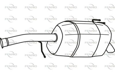  P29043 FENNO Глушитель выхлопных газов конечный