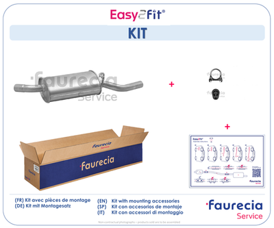  FS30009 Faurecia Глушитель выхлопных газов конечный