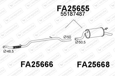  FA25655 VENEPORTE Глушитель выхлопных газов конечный