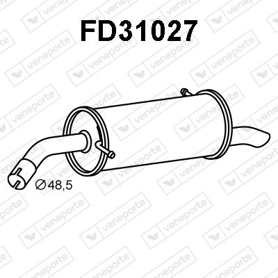  FD31027 VENEPORTE Глушитель выхлопных газов конечный