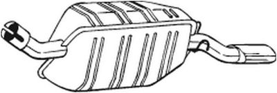  185227 BOSAL Глушитель выхлопных газов конечный