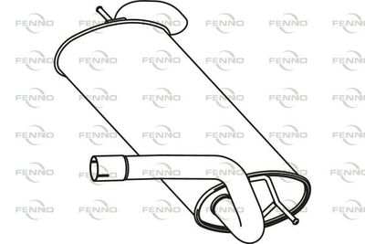  P23039 FENNO Глушитель выхлопных газов конечный