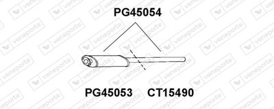  PG45053 VENEPORTE Предглушитель выхлопных газов