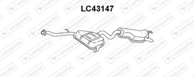  LC43147 VENEPORTE Глушитель выхлопных газов конечный