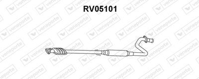  RV05101 VENEPORTE Средний глушитель выхлопных газов