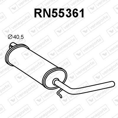  RN55361 VENEPORTE Глушитель выхлопных газов конечный