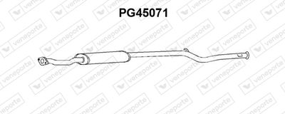  PG45071 VENEPORTE Средний глушитель выхлопных газов