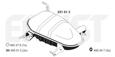 251013 ERNST Глушитель выхлопных газов конечный