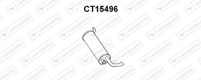  CT15496 VENEPORTE Средний глушитель выхлопных газов