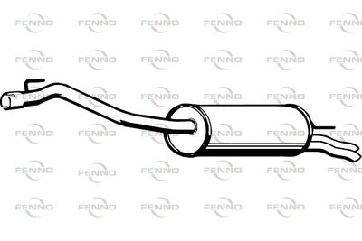  P7461 FENNO Глушитель выхлопных газов конечный
