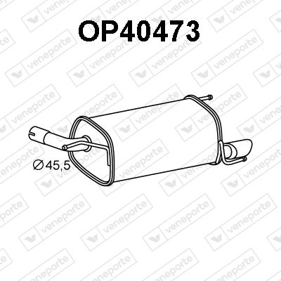  OP40473 VENEPORTE Глушитель выхлопных газов конечный