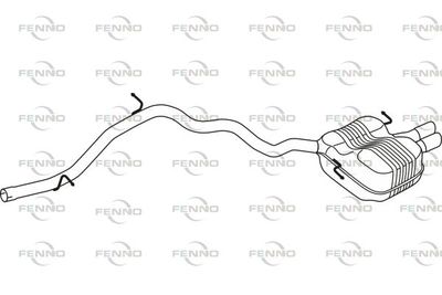  P72176 FENNO Глушитель выхлопных газов конечный