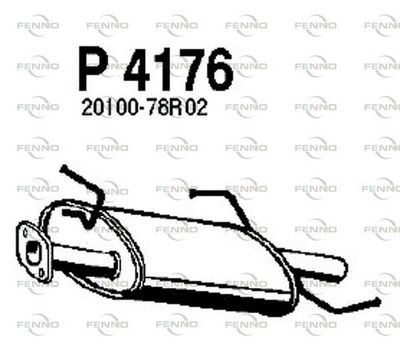  P4176 FENNO Глушитель выхлопных газов конечный