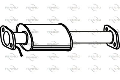  P1040 FENNO Средний глушитель выхлопных газов