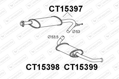  CT15397 VENEPORTE Глушитель выхлопных газов конечный