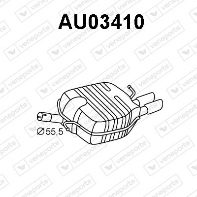  AU03410 VENEPORTE Глушитель выхлопных газов конечный