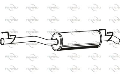  P36022 FENNO Глушитель выхлопных газов конечный