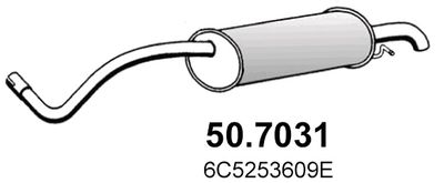  507031 ASSO Глушитель выхлопных газов конечный