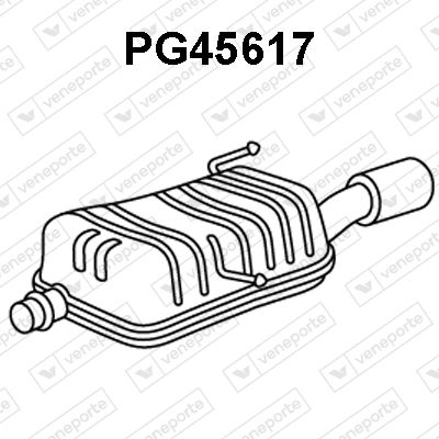  PG45617 VENEPORTE Глушитель выхлопных газов конечный