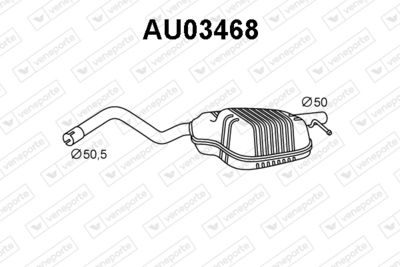  AU03468 VENEPORTE Глушитель выхлопных газов конечный