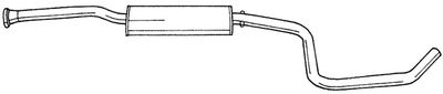  25429 SIGAM Средний глушитель выхлопных газов