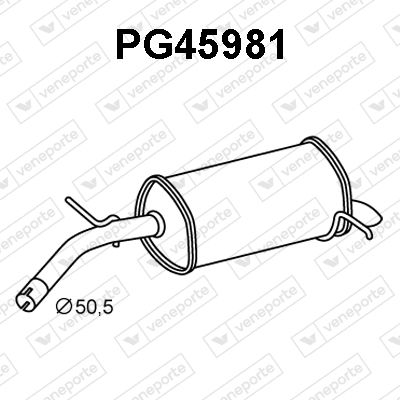  PG45981 VENEPORTE Глушитель выхлопных газов конечный