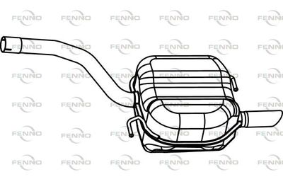  P72098 FENNO Глушитель выхлопных газов конечный