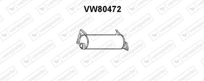  VW80472 VENEPORTE Глушитель выхлопных газов конечный