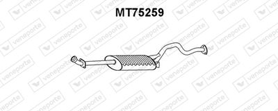  MT75259 VENEPORTE Глушитель выхлопных газов конечный