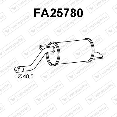  FA25780 VENEPORTE Глушитель выхлопных газов конечный