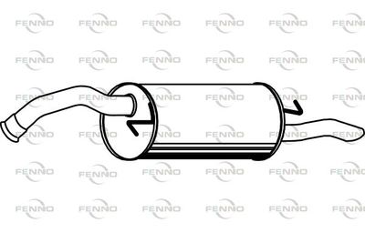  P6517 FENNO Глушитель выхлопных газов конечный