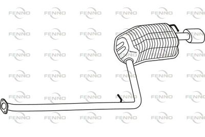  P31088 FENNO Глушитель выхлопных газов конечный