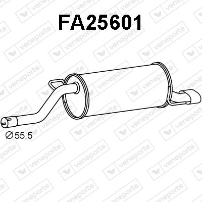  FA25601 VENEPORTE Глушитель выхлопных газов конечный