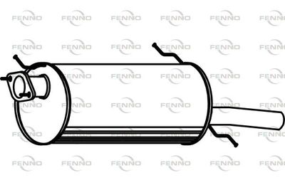  P3541 FENNO Глушитель выхлопных газов конечный