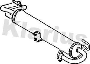  230273 KLARIUS Глушитель выхлопных газов конечный