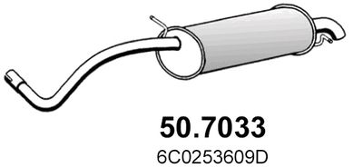  507033 ASSO Глушитель выхлопных газов конечный