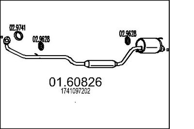  0160826 MTS Глушитель выхлопных газов конечный