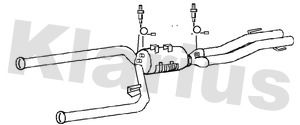  241174 KLARIUS Средний глушитель выхлопных газов